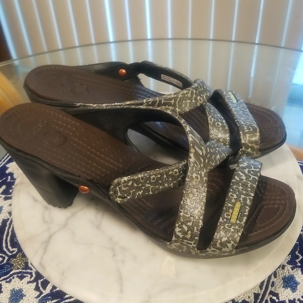 Crocs High Heels Sandals size 10